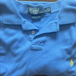 Polo by Ralph Lauren Light Blue Custom Fit Polo Shirt
